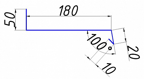Отлив цокольный 180