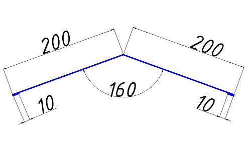 Конек гладкий 200х200